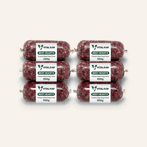 Vital Raw beef heart raw dog food
