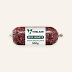 Vital Raw minced beef heart raw dog food