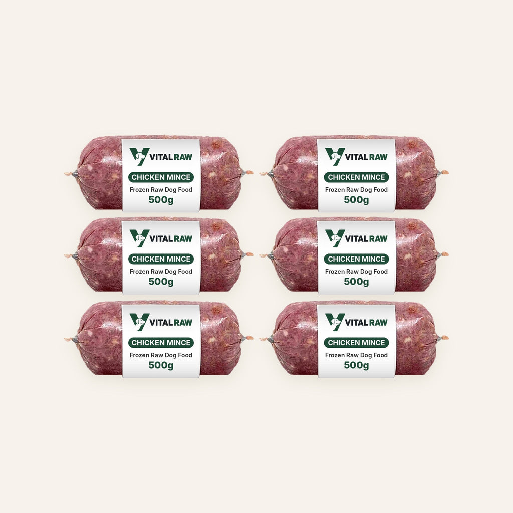 Vital Raw chicken mince raw dog food 10kg box