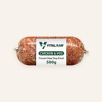 Vital Raw complete chicken and veg raw dog food