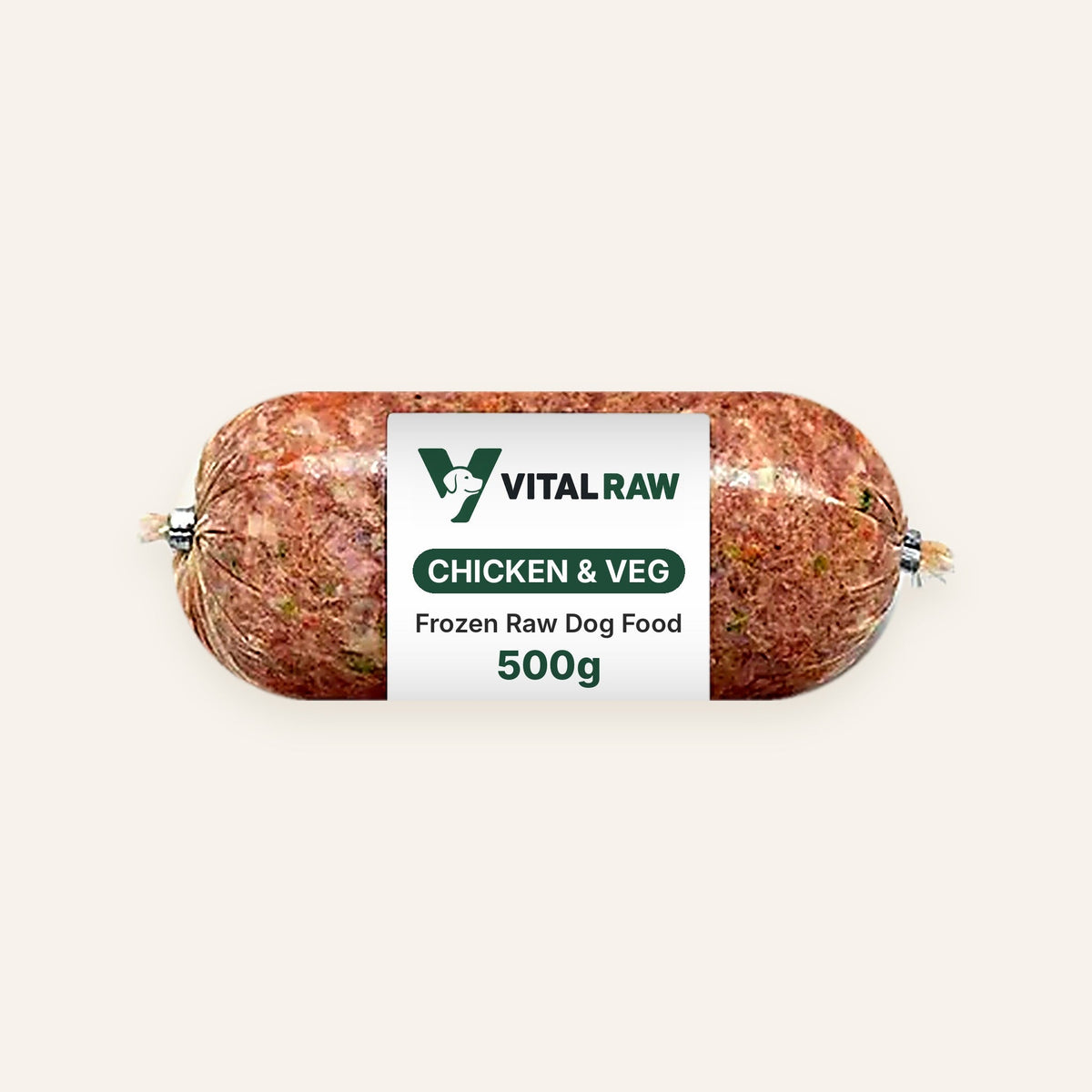 Vital Raw complete chicken and veg raw dog food