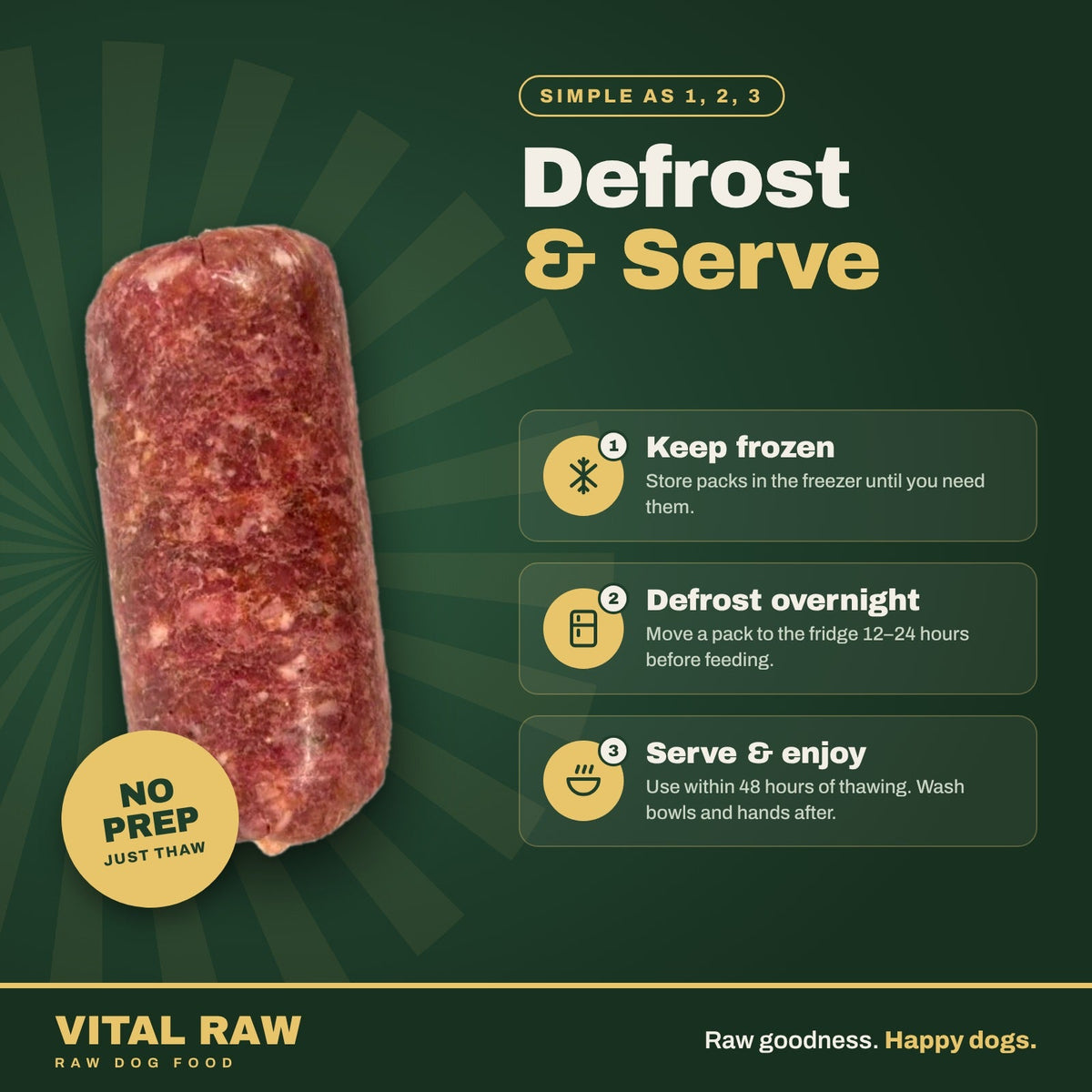 Vital Raw natural raw dog food