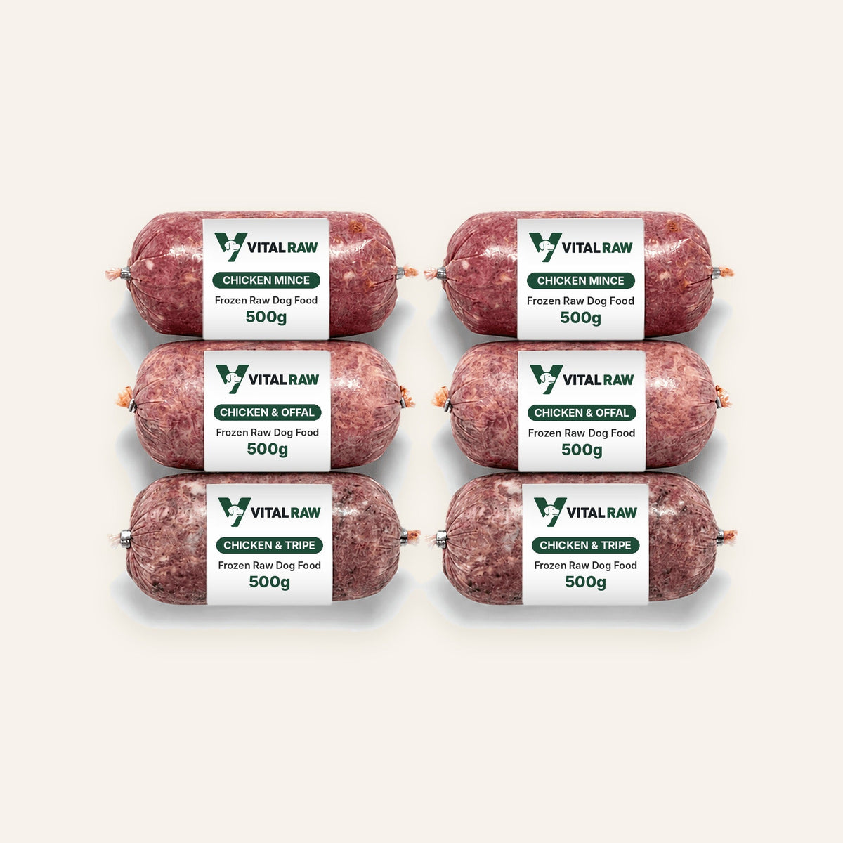 Vital Raw 21kg frozen raw dog food mix box